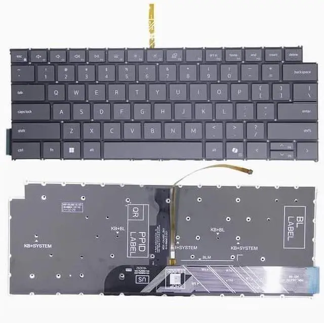 Main image of New US Black English Backlit Laptop Keyboard (Without palmrest) for Dell Latitude 5455 7455 P190G