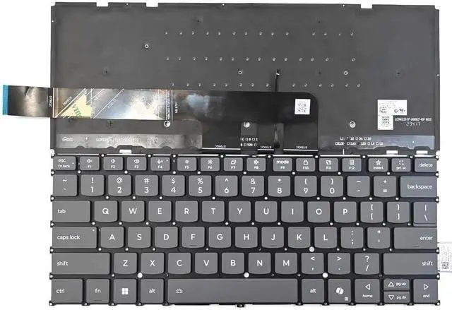 Main image of New US Black English Backlit Laptop Keyboard (Without palmrest) Replacement for Lenovo IdeaPad Slim 3 14AHP10, 14ARP10, 14IRH10, 14IRH10R, 14IRU10