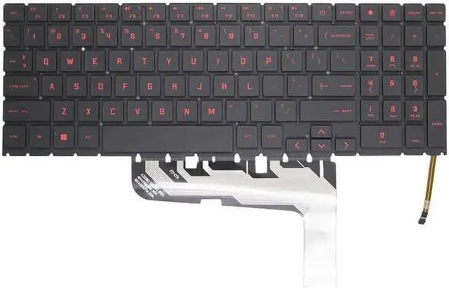 Main image of New US Red English Backlit Laptop Keyboard (Without palmrest) for HP Omen 16-AM 16-AM0008CA 16-AM0013DX 16-AM0023DX 16-AM0100WM 16-AM1003DX 16-AM1013DX TPN-Q304