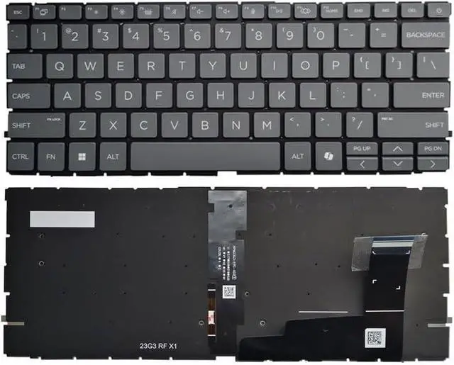 Main image of New US Black English Backlit Laptop Keyboard (Without palmrest) for HP EliteBook 630 635 G11, 640 645 G11