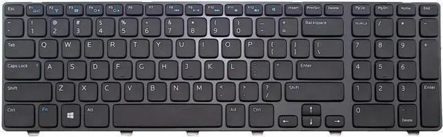 Main image of New US Layout Laptop Keyboard Replacement for Dell Inspiron 17-3721 17-3737 17R-5721 17R-5737, Fit P/N JJNFF V119725BS V119725BS1 PK130T33A00 DP/N 0JJNFF CN-0JJNFF 01XVY2 1XVY2 CN-1XVY2 Black