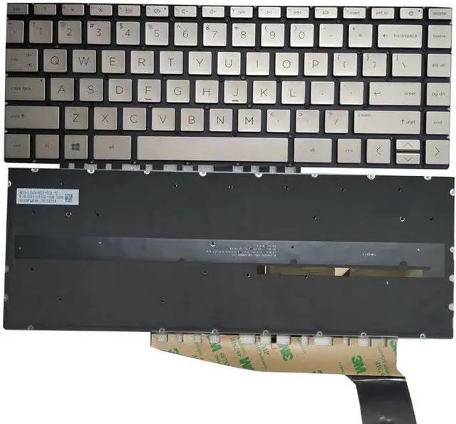 Main image of New US Silver Backlit Backlight Keyboard (Without palmrest) for HP Pavilion AERO 13-BE 13-BE0003CA 13-BE0010NR 13-BE0077NR 13-BE0075CL 13-BE0013DX 13-BE0097NR 13-BE0227OD 13-BE1010NR 13-BE1178NR