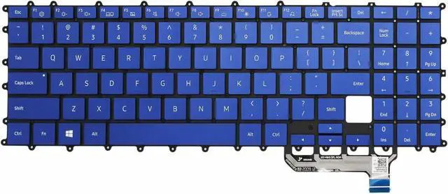 Main image of New US Blue English Backlit Laptop Keyboard (Without palmrest) for Samsung NP950QCG NT950QCG BA59-04428A Light Backlight