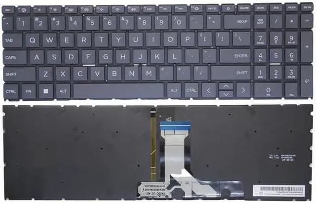 Main image of New US Black English Backlit Keyboard (Without palmrest) for HP Pavilion 16-AG 16-AG0003CA 16-AG0XXX 16-AG0000CA 16-AG0010CA 16-AG0447NR 16-AG0075CL 16Z-AG000 16-AG0052WM 16-AG0070WM 16-AG0071OD