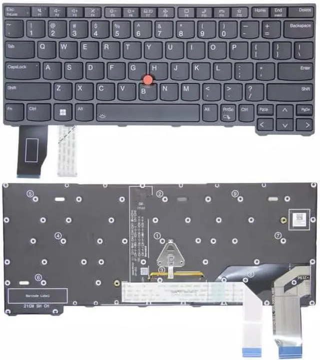 Main image of New US Black English Backlit Laptop Keyboard for Lenovo Thinkpad L13 Gen 5 / L13 Yoga Gen 4 / L13 2-in-1 Gen 5 Light Backlight