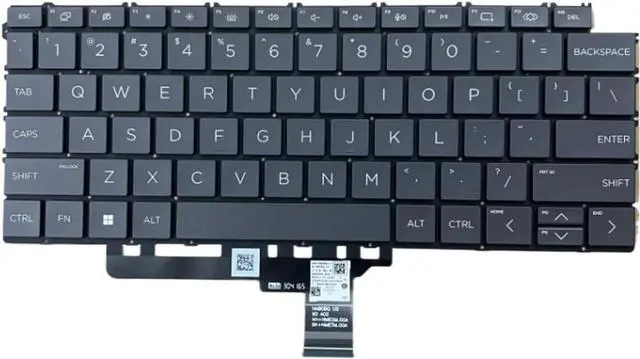 Main image of New US Black English Backlit Laptop Keyboard (Without palmrest) Replacement for HP Spectre X360 14-EU 14-EU0013DX 14-EU0023DX 14-EU0000CA 14-EU0010CA 14-EU0020CA 14-EU0060CA 14-EU0030CA