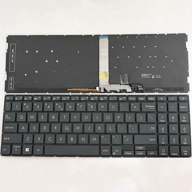 Main image of New US Black English Backlit Laptop Keyboard (Without palmrest) Replacement for ASUS ZenBook Pro 15 UX535 UX535L UX535LH UX535LI UX535Q UX535QE Light Backlight
