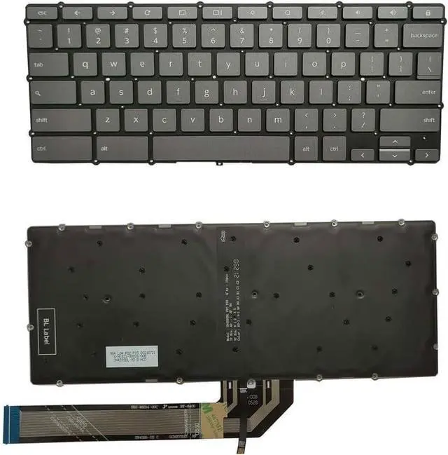 Main image of New US Black English Backlit Laptop Keyboard (Without palmrest) Replacement for Lenovo Flex 3 5 CB-11IGL05 5 CB-13IML05 Chrome-11M836 Light Backlight