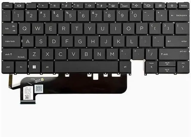 Main image of New US Black English Backlit Laptop Keyboard (Without palmrest) Replacement for HP Elite Dragonfly G3 / Dragonfly G4 13.5" HSN-I50C Light Backlight