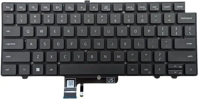 Main image of New US Black English Backlit Laptop Keyboard (Without palmrest) Replacement for Dell Latitude P126F P174G P175G P176G Light Backlight