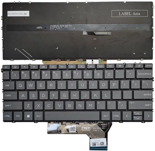 Main image of New US Black English Backlit Laptop Keyboard (Without palmrest) Replacement for HP Envy X360 16-AC 16-AC0013DX 16-AC0010CA 16-AC0003CA 16T-AC000 16-AC0033DX 16-AC0023DX 16-AC0XXX