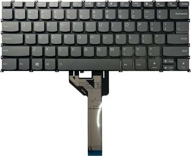 Main image of New US Black English Backlit Laptop Keyboard (Without palmrest) Replacement for Lenovo Yoga Slim 6 14APU8 Slim 6 14IAP8 Slim 6 14IRH8 Slim 6 14IRP8 Light Backlight