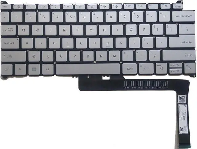 Main image of New US Silver English Backlit Keyboard (Without palmrest) for Acer Swift Go 14 SFG14-41 SFG14-42 SFG14-71 Swift X 14 SFX14-51G SFX14-71G