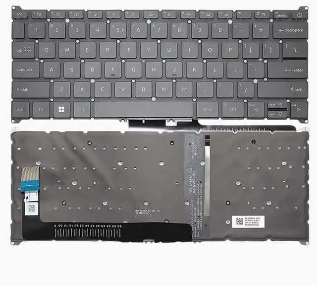 Main image of New US Black English Backlit Laptop Keyboard (Without palmrest) Replacement for Acer Aspire 5 A514-55 A514-55G A514-56GM A514-56GM-597F A514-56M A514-56M-55H0 A514-56P A514-56P-57Q8 Light Backlight