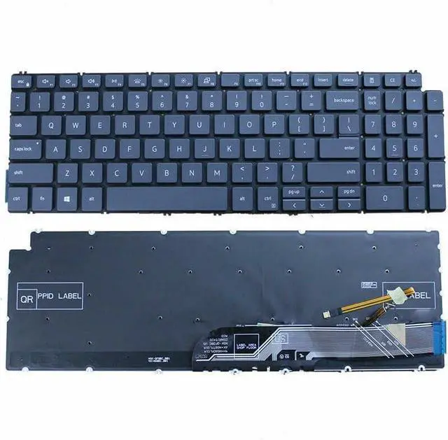 Main image of New US Black English Backlit Laptop Keyboard (Without palmrest) Replacement for Dell P83F P83F001 Light Backlight