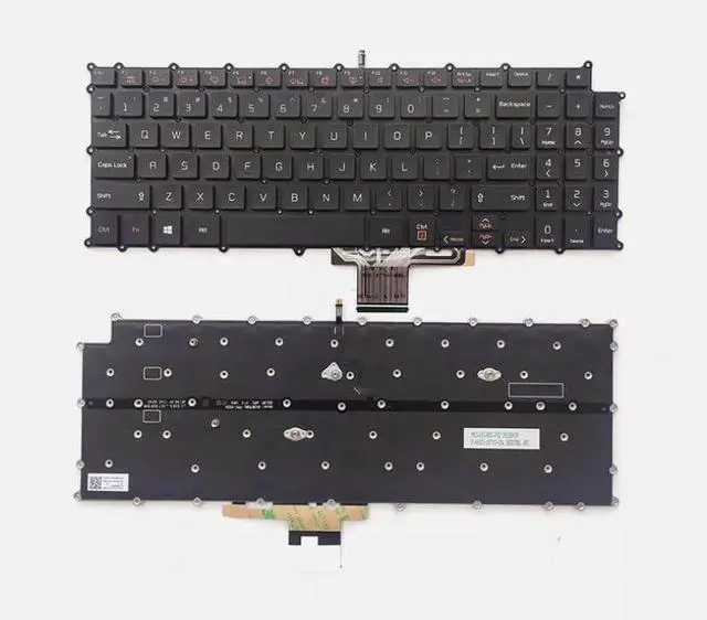 Main image of New US Black English Backlit Keyboard (Without palmrest) for LG Gram 15Z990 15ZB990 15ZD990 17Z990 17ZB990 17ZD990