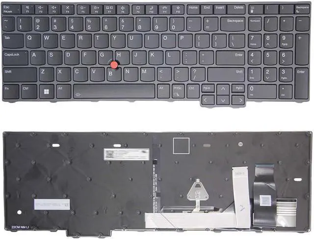 Main image of New US Black English Backlit Laptop Keyboard for Lenovo Thinkpad P16v Gen 1 (Type 21FC, 21FD 21FE, 21FF) Thinkpad L15 Gen 4 (Type 21H3, 21H4 21H7, 21H8)