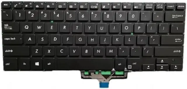 Main image of New US Black English Backlit Laptop Keyboard (Without palmrest) for ASUS ZenBook UX461 UX461U UX461F UX461UA UX461FA UX461FN Light Backlight