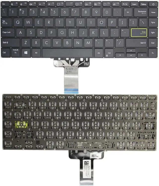 Main image of New US Black English Keyboard (Without palmrest No-Backlit) for Asus E410 E410K E410KA E410M E410MA