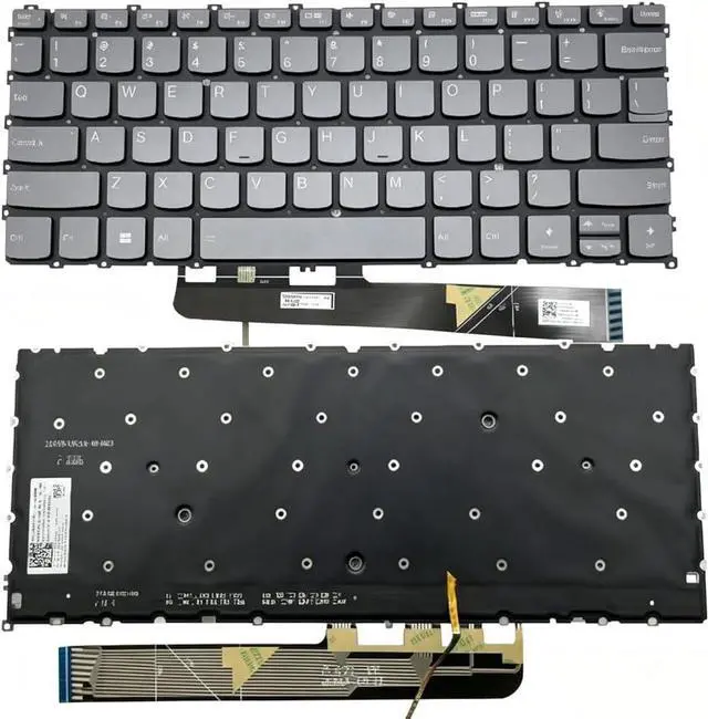 Main image of New US Black English Backlit Laptop Keyboard (Without palmrest) for Lenovo Yoga 6 13ABR8 83B2, Yoga 6 13ALC7 82UD Light Backlight