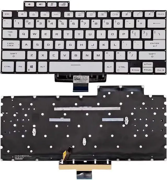 Main image of New US White English Backlit Laptop Keyboard (Without palmrest) for Asus Zephyrus GA503 GA503Q GA503QC GA503QE GA503QM GA503QR GA503QS M16 GU603H Light Backlight