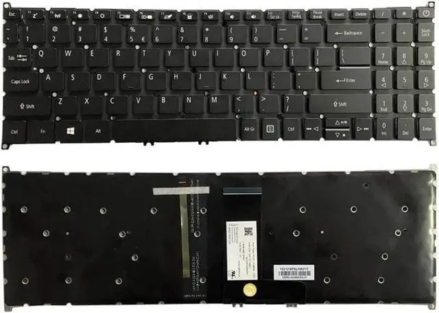 Main image of New US Black English Backlit Laptop Keyboard (Without palmrest) for Acer Aspire Vero AV15-51 AV15-51-5155 AV15-51-7617 AV15-51-73DM AV15-51-78G8 AV15-51R AV15-52 AV15-52-50DW AV15-52-79J9