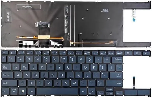Main image of New US Black English Backlit Laptop Keyboard (Without palmrest) for ASUS ZenBook UX482 UX482E UX482EA UX482EAR UX482EG UX482EGR Light Backlight