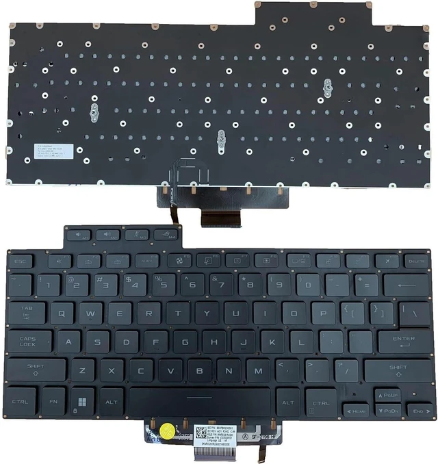 Main image of New US Black English Backlit Laptop Keyboard (Without palmrest) for Asus ROG Zephyrus M16 GU603 GU603HE GU603HR GU603HM GU603ZW GU603ZM Light Backlight