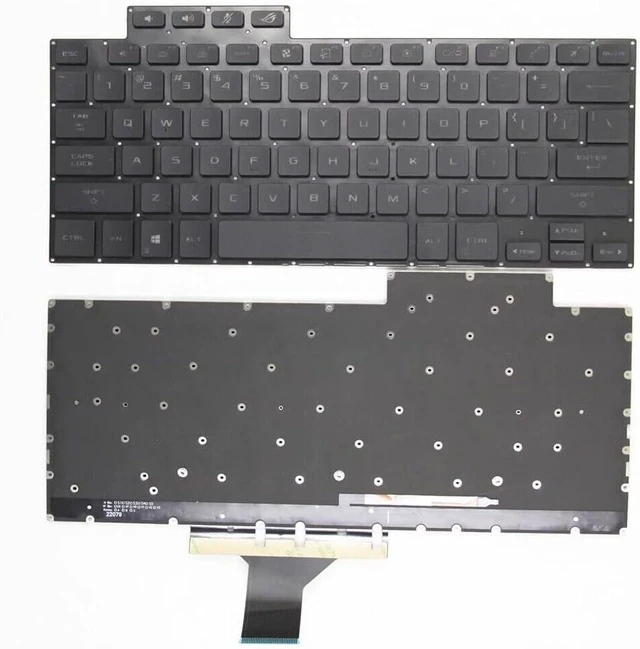 Main image of New US Black English Backlit Laptop Keyboard (Without palmrest) for ASUS ROG G13 GV301 GV310Q GV301QE GV301QH GV301QV 2021 Light Backlight
