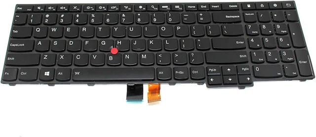 Main image of New Black Backlit Laptop US Keyboard Replacement for IBM Lenovo ThinkPad E531 E540 E545 T540P Series PN: 0C45030 04Y2465