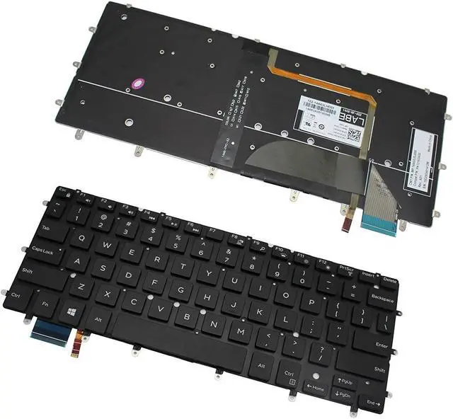 Main image of New US Layout Laptop backlit Keyboard (without frame) For Dell Inspiron P57G P57G001 P41F P41F001 P41G P41G002 Light Backlight Black