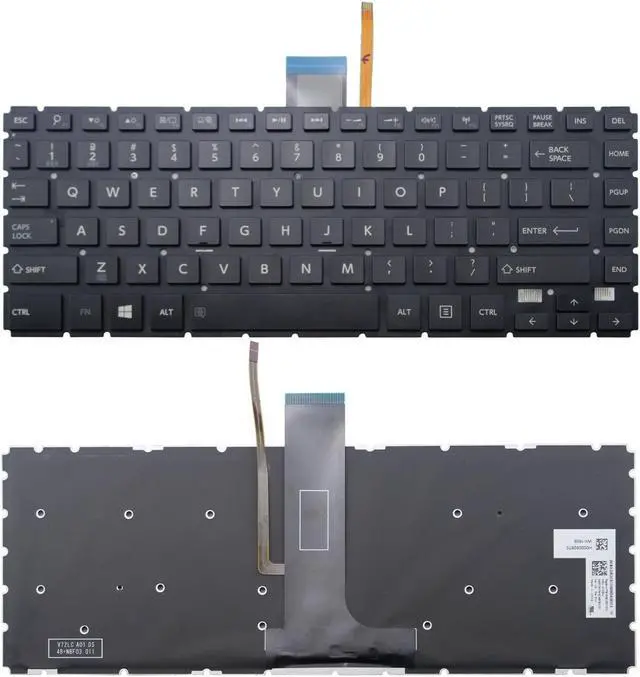 Main image of New US Black Backlit Keyboard (without frame) For Toshiba Satellite E45W-C4200D E45DW-C4210 E45W-C4200X E45W-C E45DW-C E45W-C4200 Light Backlight