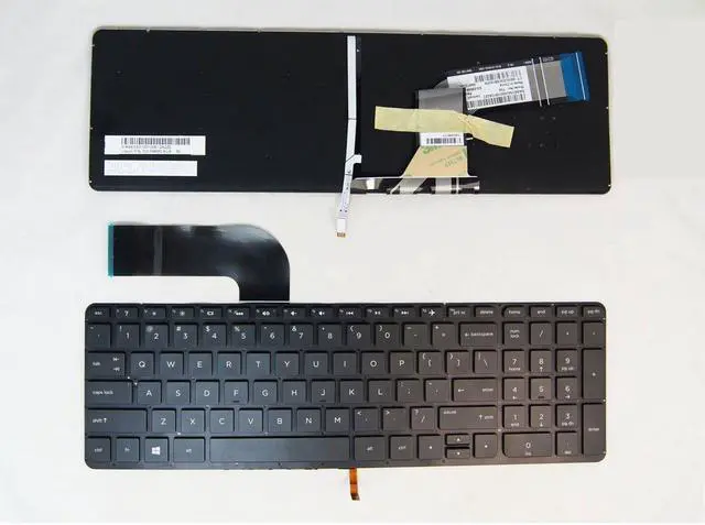 Main image of New US Black Backlit Keyboard (without frame) For HP Envy 15-k003nl 15-k003nx 15-k003tx 15-k004ne 15-k004nf 15-k002nx 15-k002tx 15-k002xx 15-k003nia 15-k003nk Light Backlight