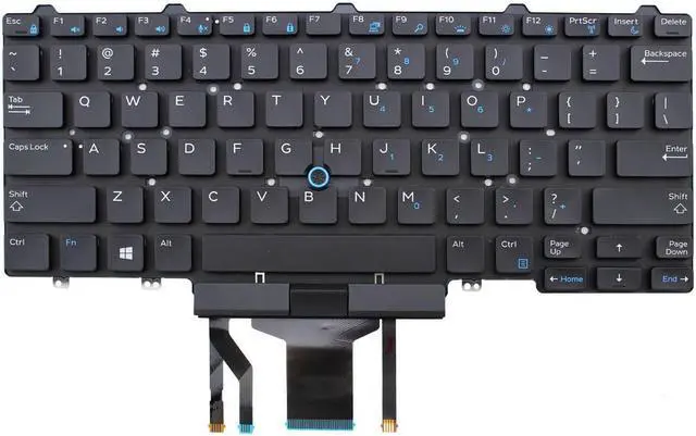 Main image of New for Dell Latitude E5450 E7450 0D19TR Keyboard US Black Backlit Laptop English Keyboard without frame