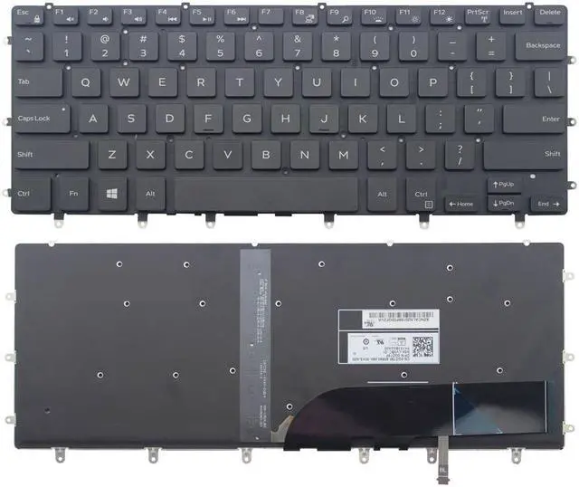 Main image of New For Backlit Dell XPS 15-9550-D1728 XPS 15-9550-D1828T 5510 P56F US Laptop English Keyboard No Frame