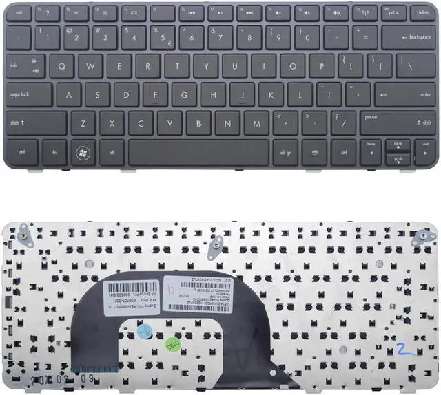 Main image of New US black Keyboard (witht frame) For HP P/N: 635318-001 626389-001 SG-45100-XUA HPMH-626389-001 V110303AS1 Laptop English Keyboard