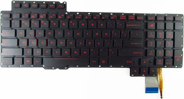 Alt view image 2 of 2 - New US Black Backlit Keyboard (without frame) For Asus P/N: ROG V153162AS1 US 0KN0-SD1US11 0KNB0-E611US00 V153062AS1 0KN0-SI1US11 0KNB0-E610US00 Light Backlight