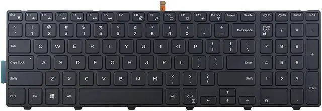 Main image of Original New Laptop Backlit Keyboard for Dell Latitude 3570 , US layout Black color