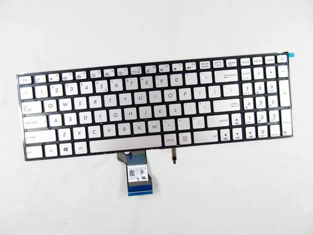 Main image of New Laptop Keyboard without frame for Asus UX501 UX501J UX501JW UX501V UX501VW N501 N501J N501JW, US layout silver color