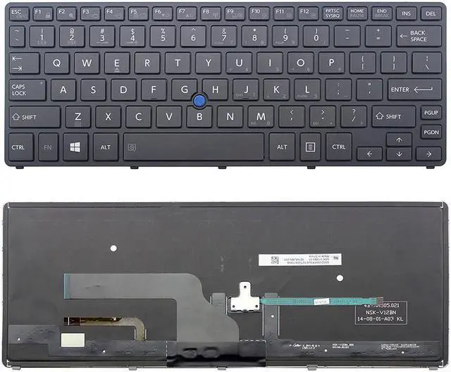 Main image of New For Toshiba Portege Z20T-B Z20T-B2110 Z20TB-2112 Z20T-B2111 US Backlit Laptop English Keyboard