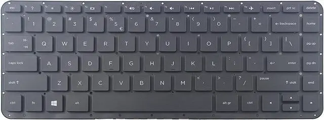 Main image of New Laptop Keyboard (without Frame) for HP Stream 14-z 14-Z000 14-z010ca 14-z010nr 14-z040wm 14-z000nr 14-z010nd, US layout black color