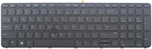 Main image of New Laptop Backlit Keyboard for HP ProBook P/N: 831023-001 841145-001 6037B0115301 NSK-CZ1BV 01 9Z.NCGBV.101, US layout black color