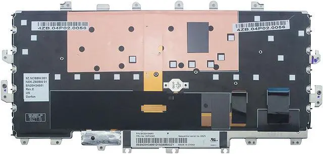 Alt view image 2 of 2 - Original New US Backlit Keyboard for Lenovo 00JT888 01AW927