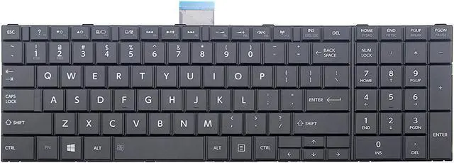 Alt view image 2 of 2 - New US layout Black color laptop keyboard for Toshiba P/N: 0KN0-CK1US13 9Z.N7TSU.801 NSK-TT8SU.01 0KN0-CK3US13 9Z.N7USU.P01 NSK-TVPSU.01 6037B0084102