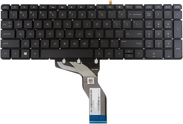 New US Black Backlit Keyboard (without frame) For HP Pavilion 15