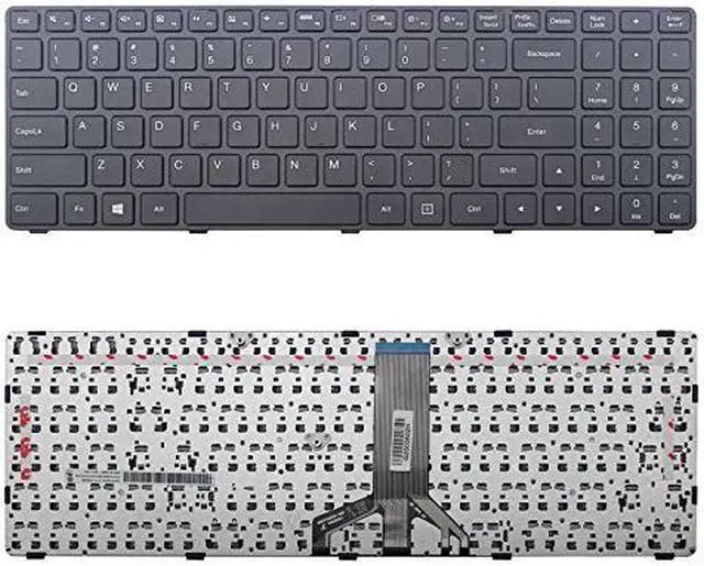 Main image of New Laptop keyboard With Frame for Lenovo PN: PK1310E1A00 SN20J78609 6385H-US 5N20K25394 5N20K25444,US English layout black color