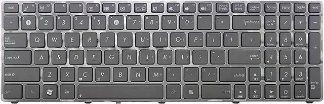 Main image of New US black Keyboard For Asus 0KN0-G31US11 V111462CS2 04GNX31KUS01-1 04GNV91KUS00-2 0KN0-EL1US02 MP-07G73US-5283 04GNVK5KUS01-2 Laptop English Keyboard