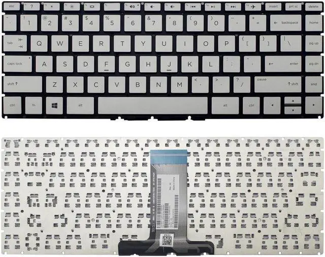 Main image of New US Silver English Laptop Keyboard (without frame) For HP Pavilion 14-BK 14-BK000 14-BK100 920894-001 series 14-BK061ST 14-BK063ST 14-BK091ST
