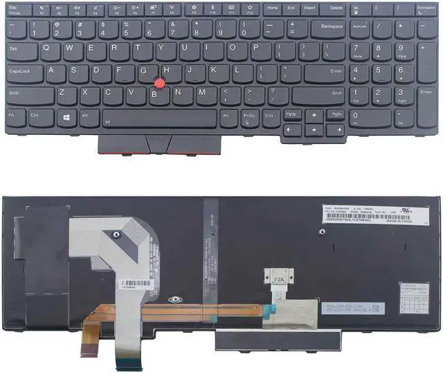 Main image of New US Black Backlit English Laptop Keyboard For Lenovo IBM ThinkPad P52S T580 20L9 20LA Light Backlight
