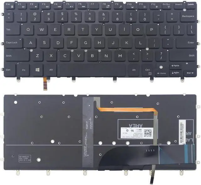 Main image of New US English Black Backlit Keyboard (without frame) For Dell Inspiron 7547 7548 7347 7348 7352 7353 7359 15-7547 15-7548 Light Backlight